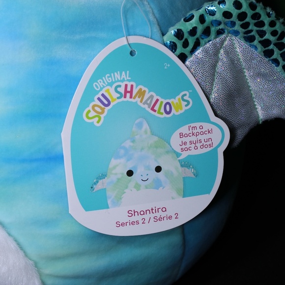 Squishmallow Kellytoy Shantira The Dragon 12"‎ Backpack - Picture 4 of 4
